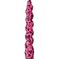 Pink Leopard Taper Candles