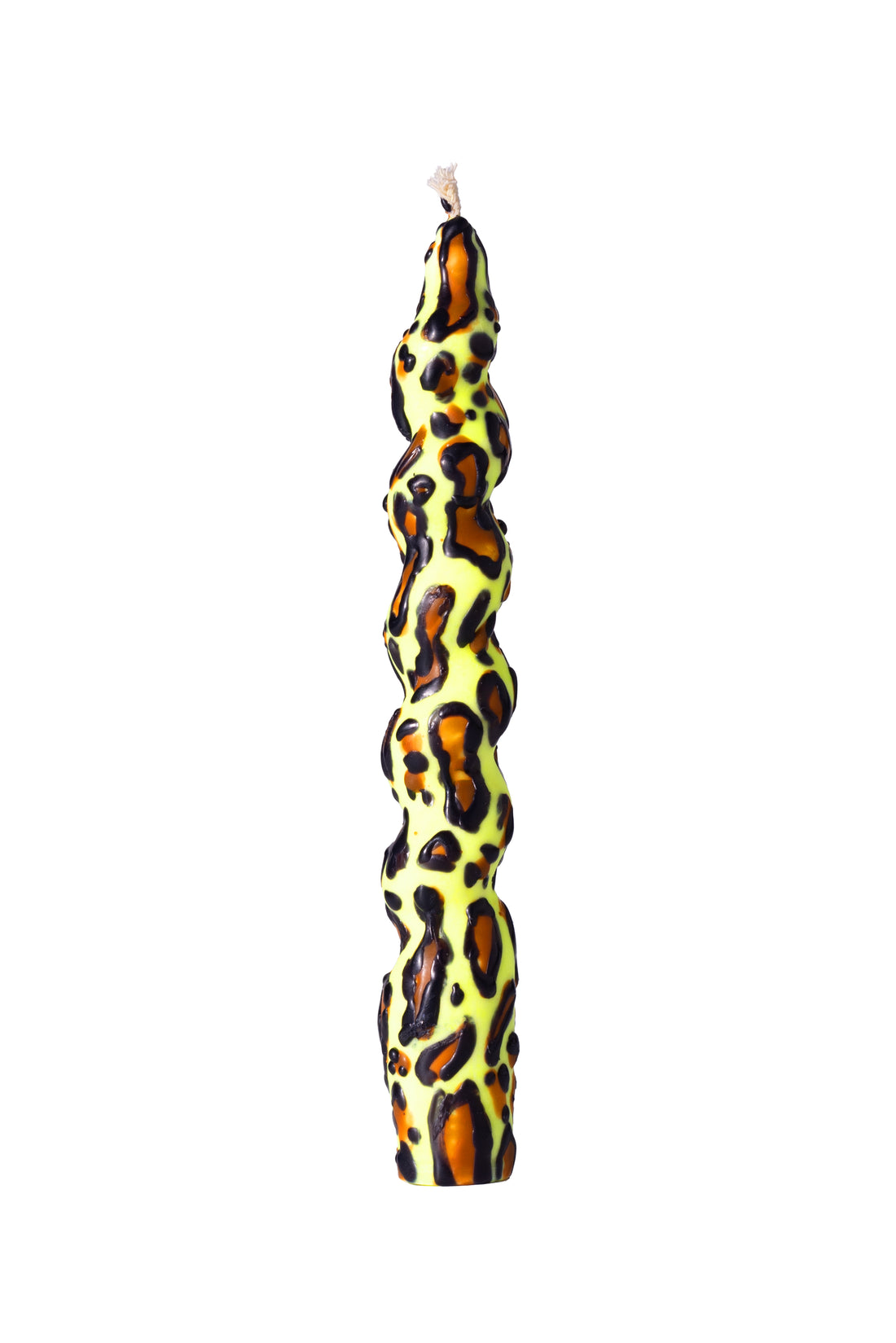 Yellow Leopard Taper Candles