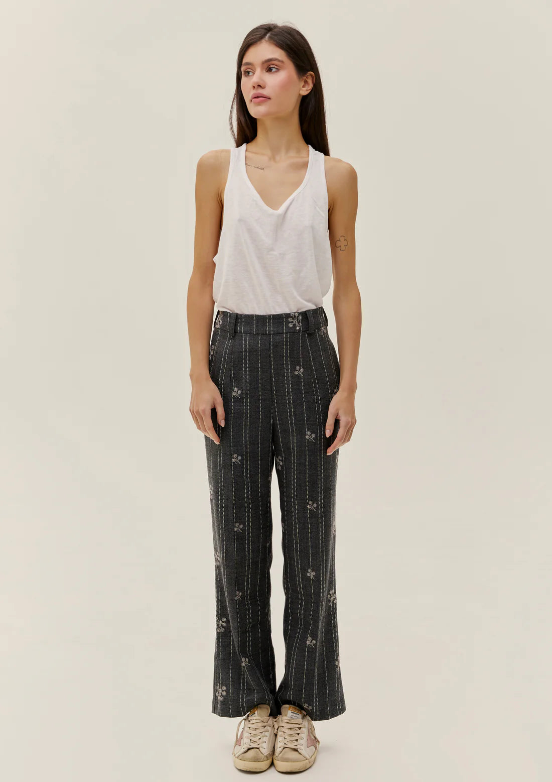 Wildflower Pinstripe Trousers