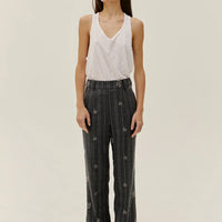 Wildflower Pinstripe Trousers