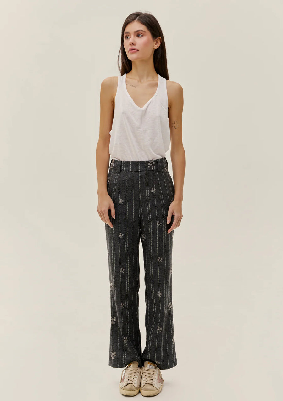 Wildflower Pinstripe Trousers