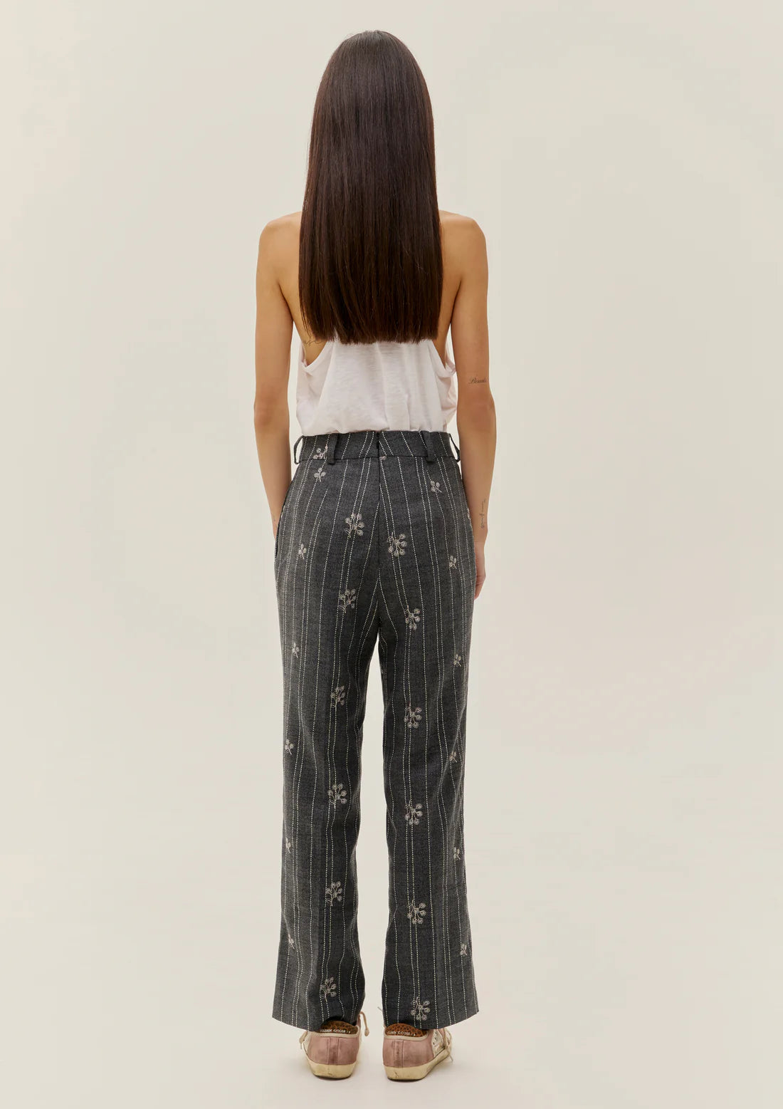 Wildflower Pinstripe Trousers