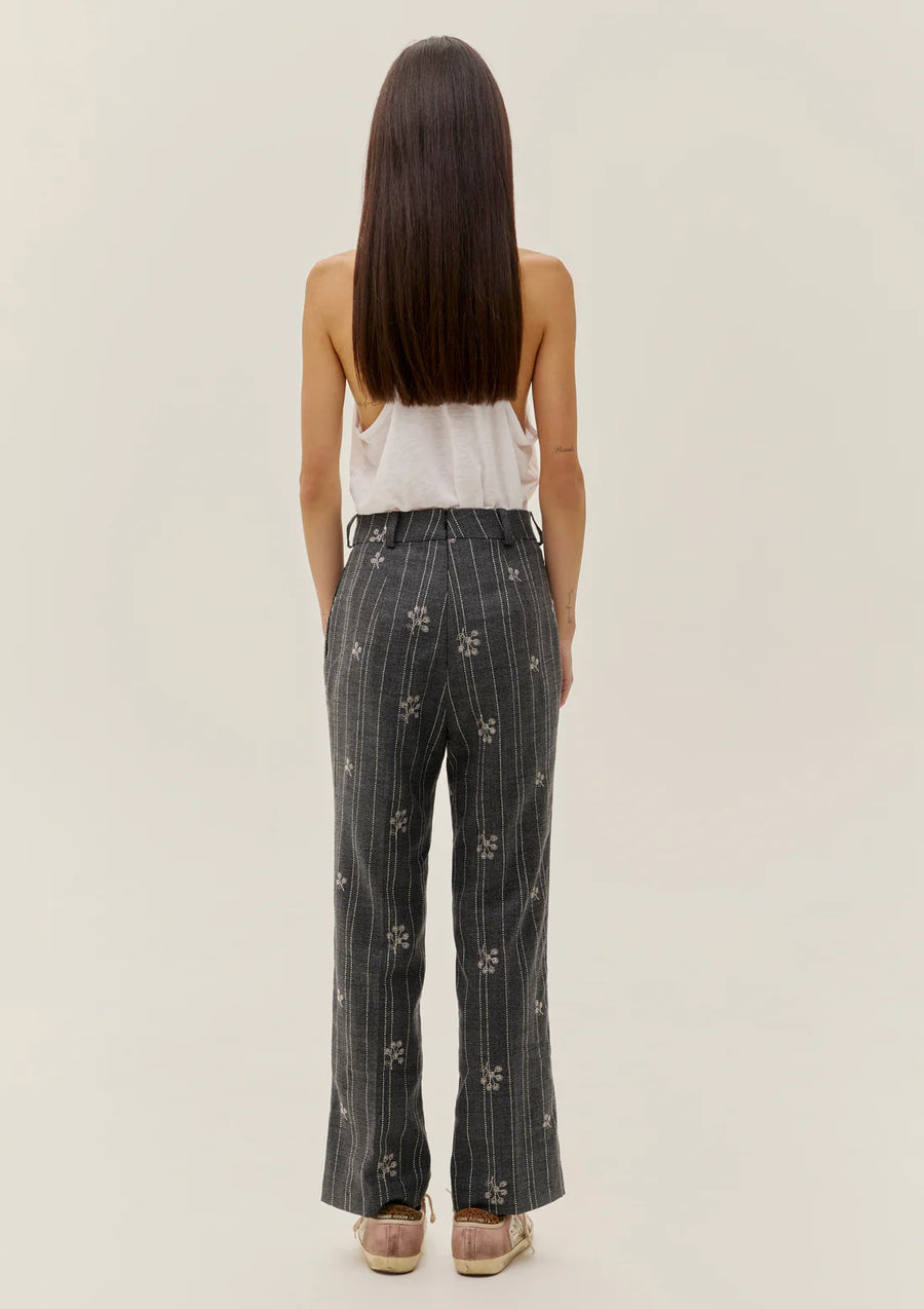 Wildflower Pinstripe Trousers
