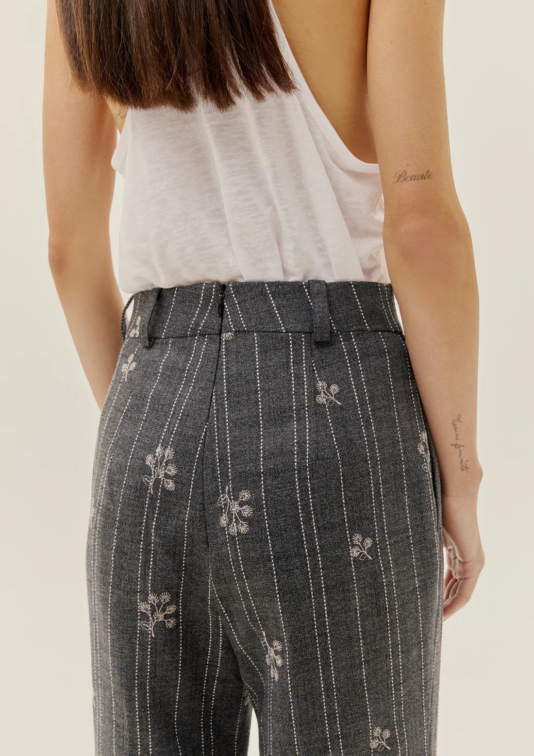 Wildflower Pinstripe Trousers