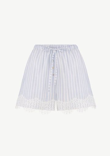 Lace Striped Shorts