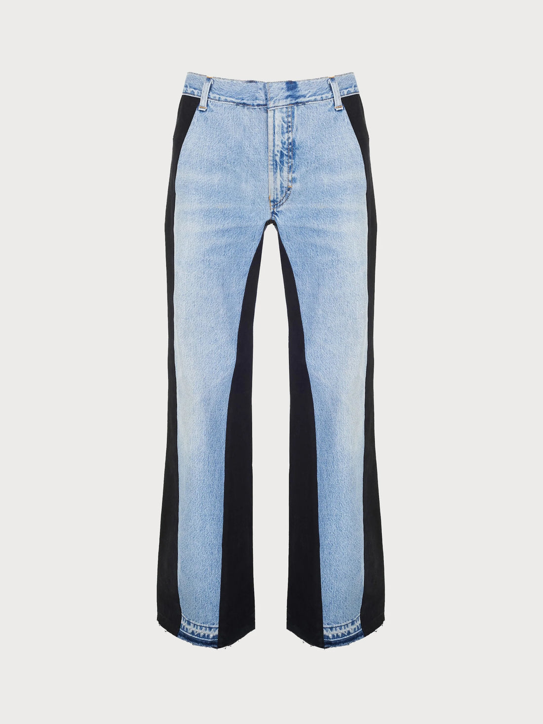 Jeans with Contrast Side Lines