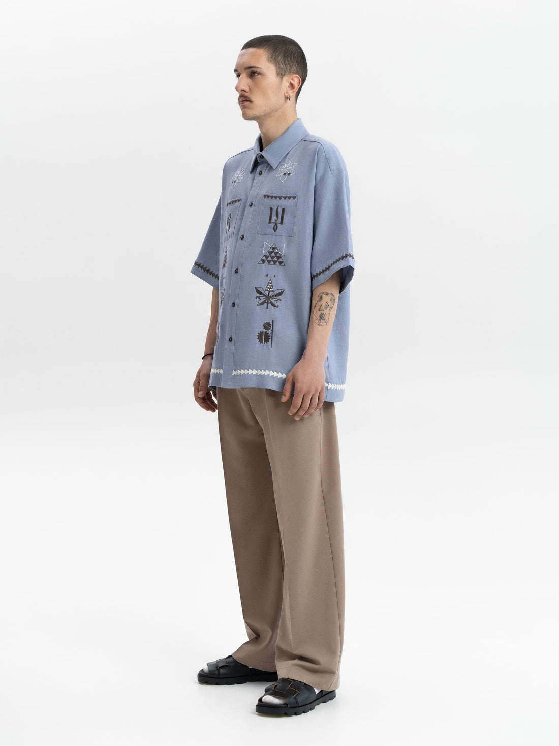 Kyi Blue Vyshyvanka Shirt