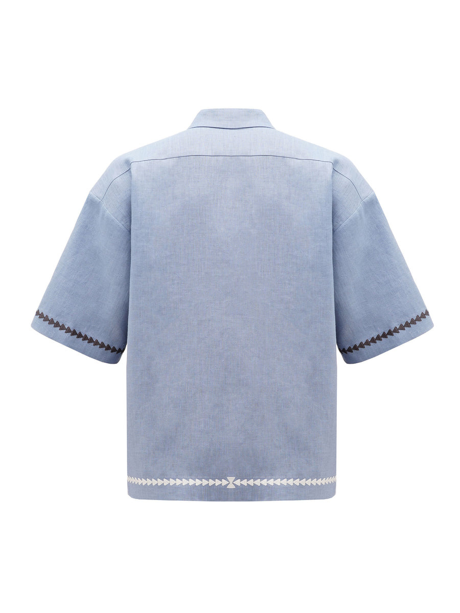 Kyi Blue Vyshyvanka Shirt