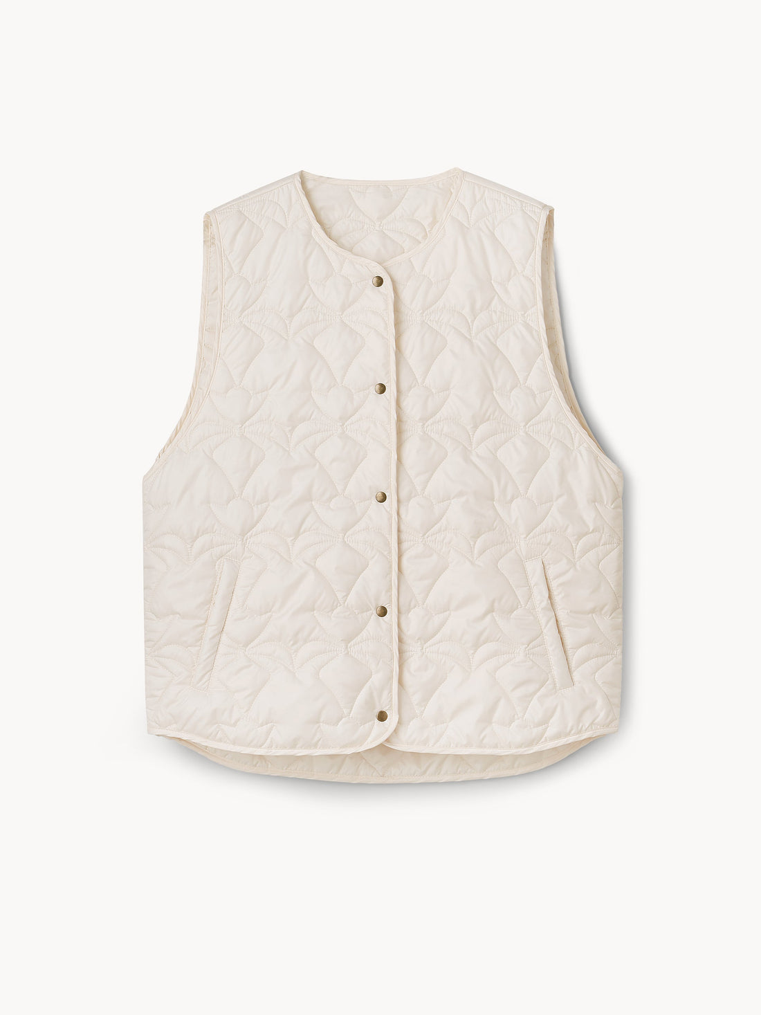 Puffer Vest in milk