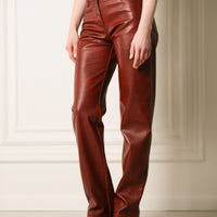 The Sexiest Faux Leather Trousers