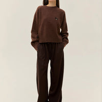 Lambswool Sweater In Chocolate