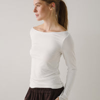 Basic Longsleeve Top in milk