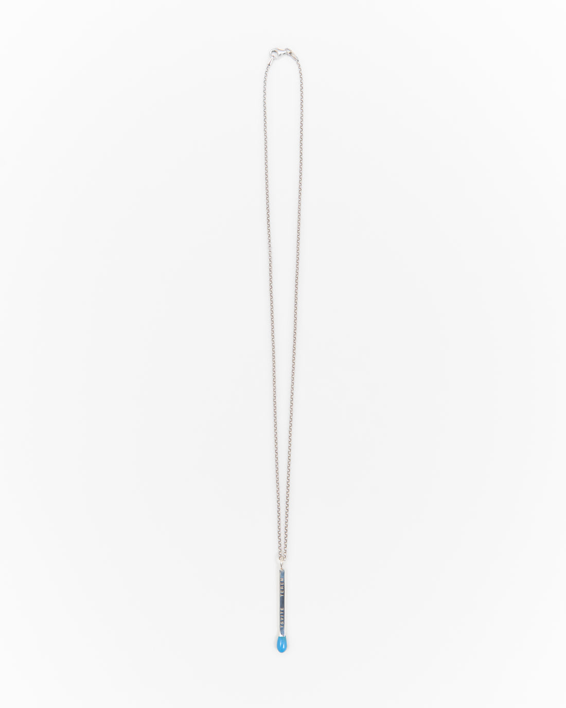 Pendant with blue match