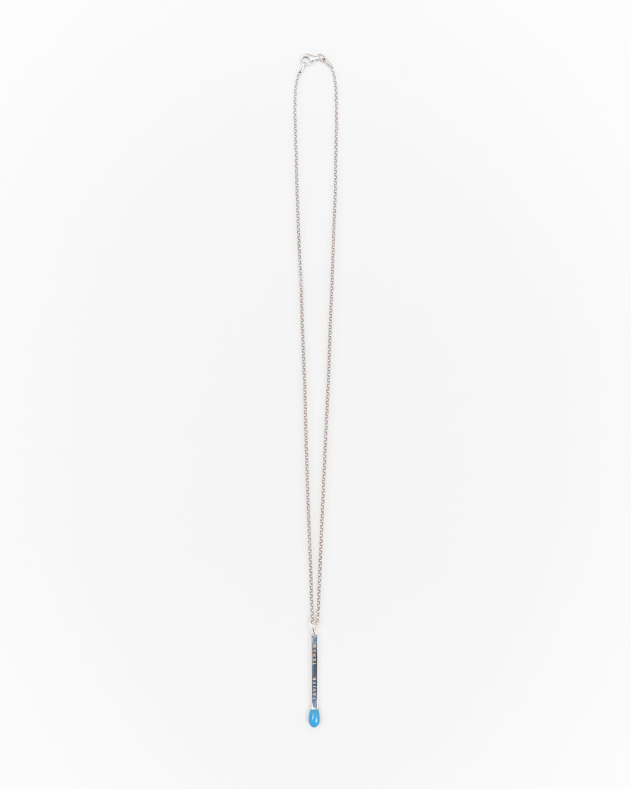 Pendant with blue match