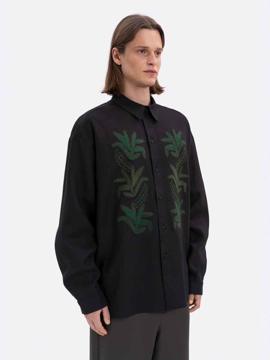Konopli Men's Embroidered Shirt