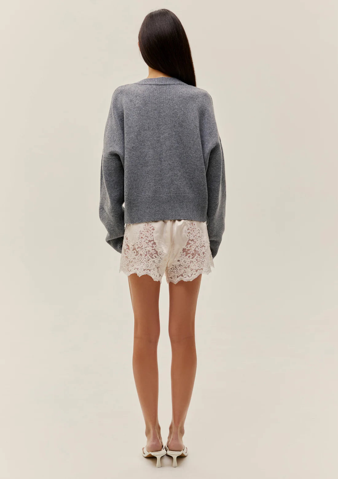 Lambswool Sweater In Grey