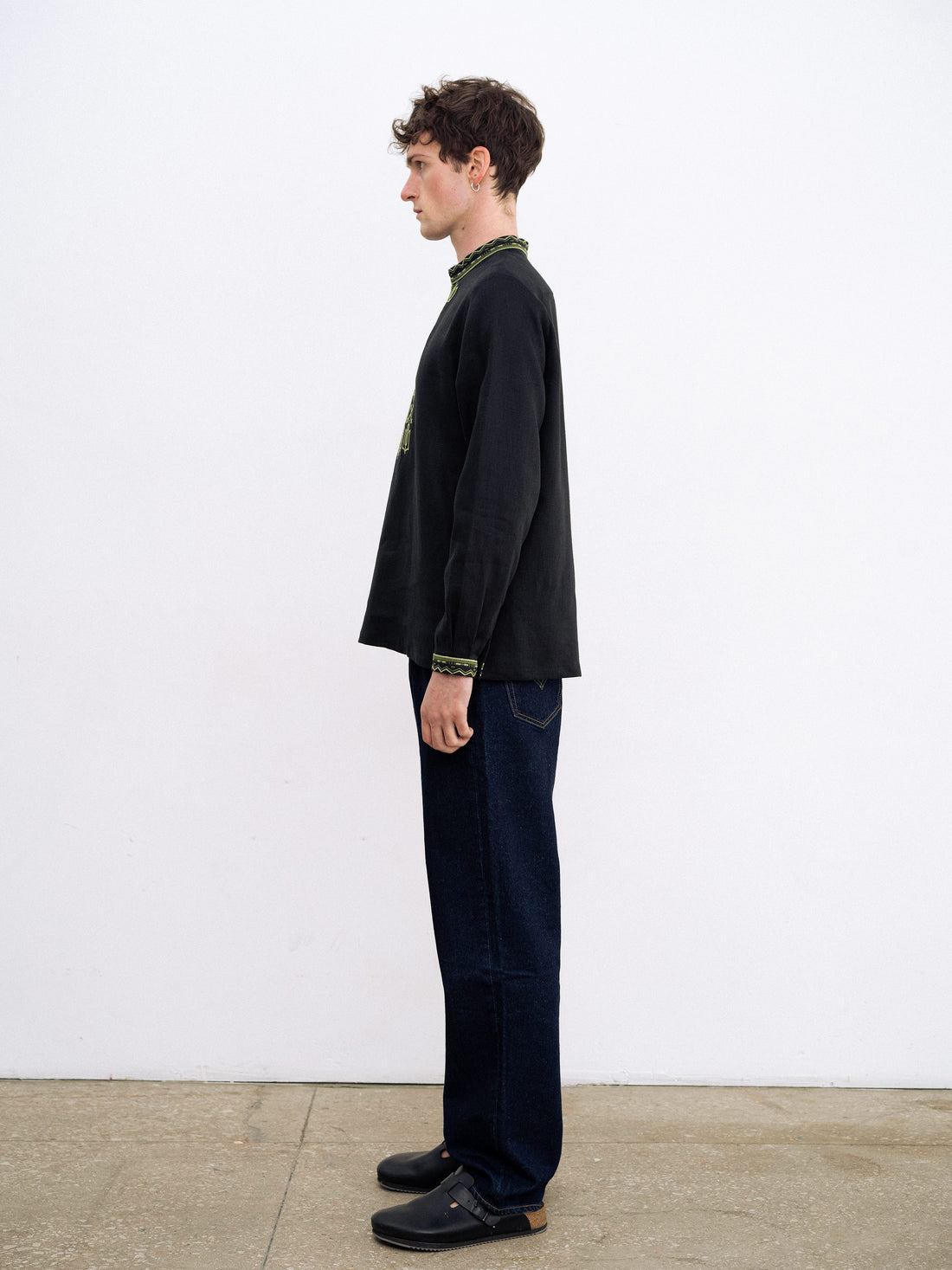 Kyivan Rus Men’s Vyshyvanka Shirt in black