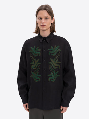 Konopli Men's Embroidered Shirt