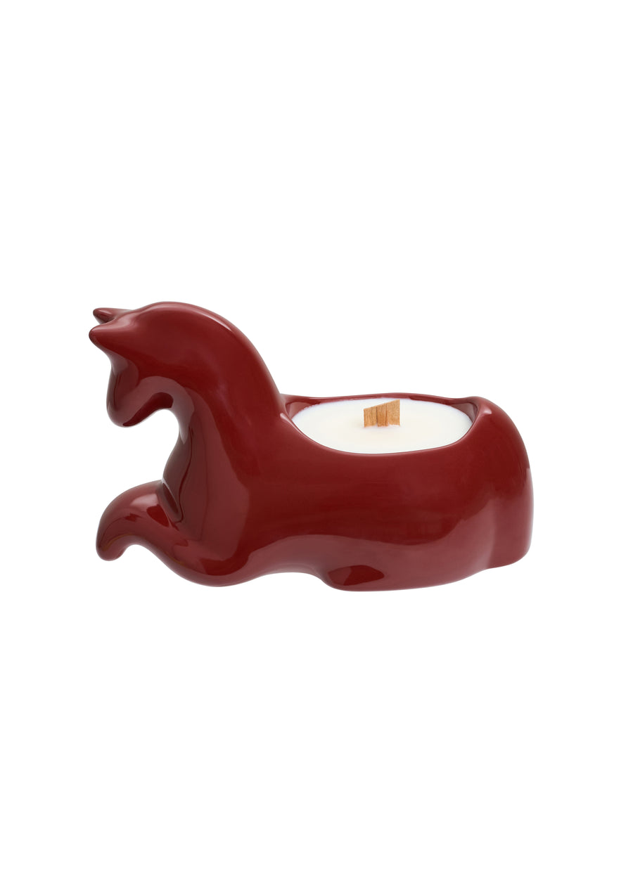 Konyk Candle in Burgundy