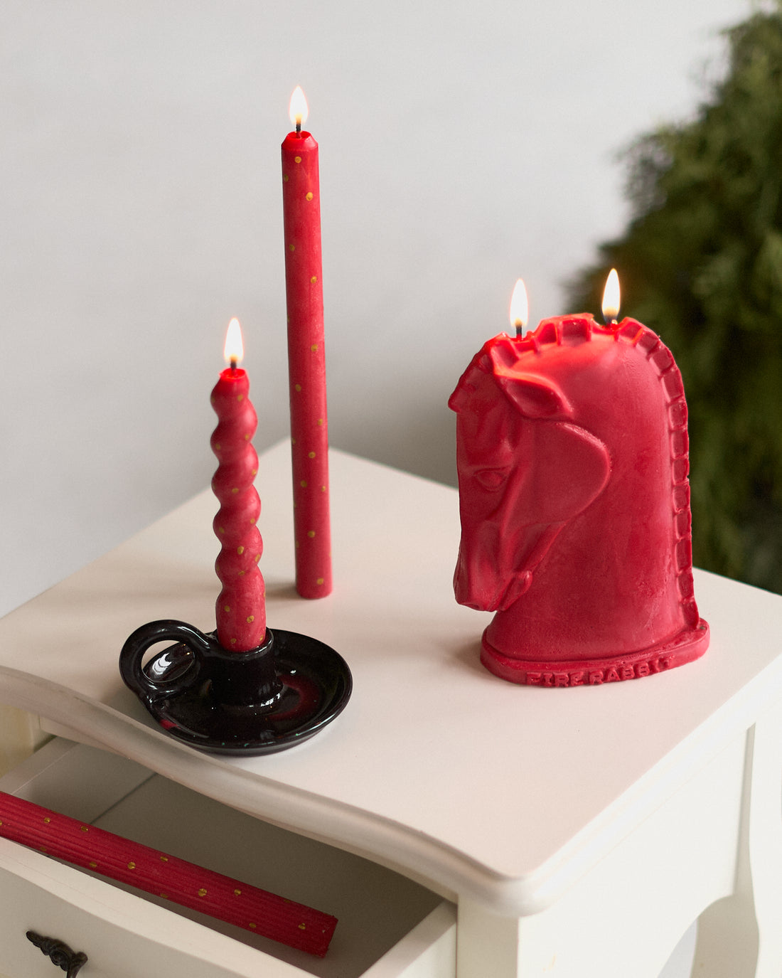 Pink Horse Candle