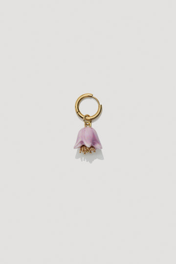 Polysk Bell mono earring in lilac