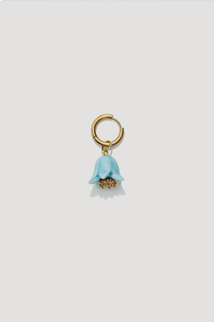 Polysk Bell Mono Earring in light blue