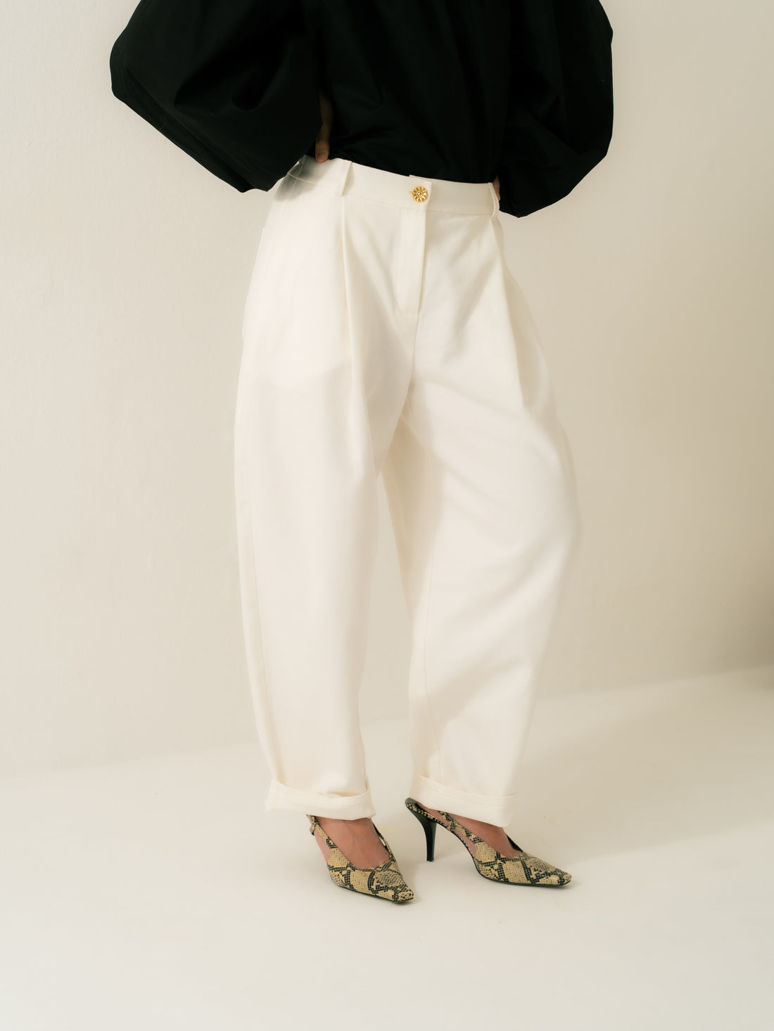Denim Tailored Trousers