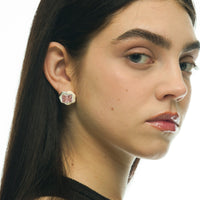 Molten Frame Studs in pink