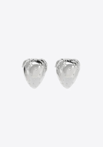 Earrings Strawberry in silver