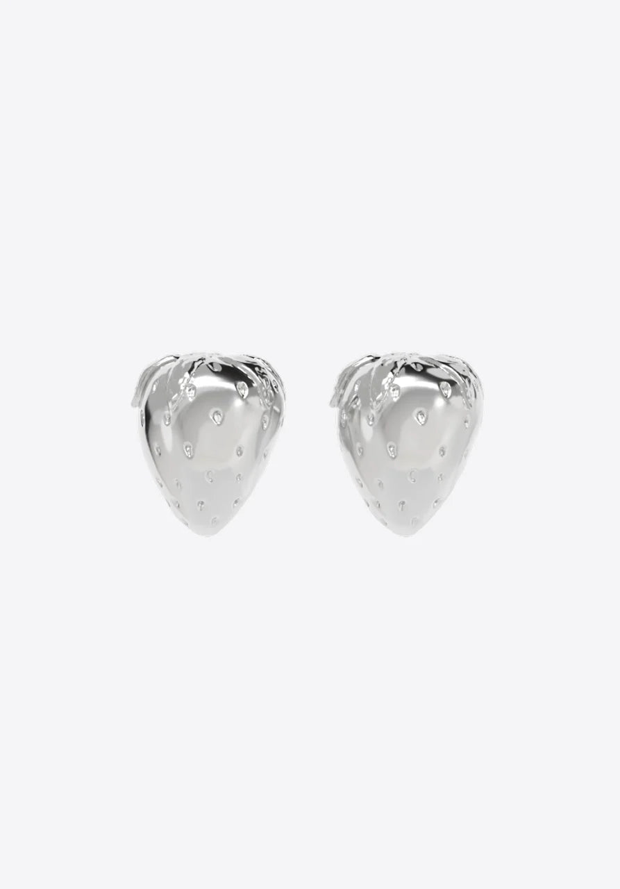 Earrings Strawberry in silver