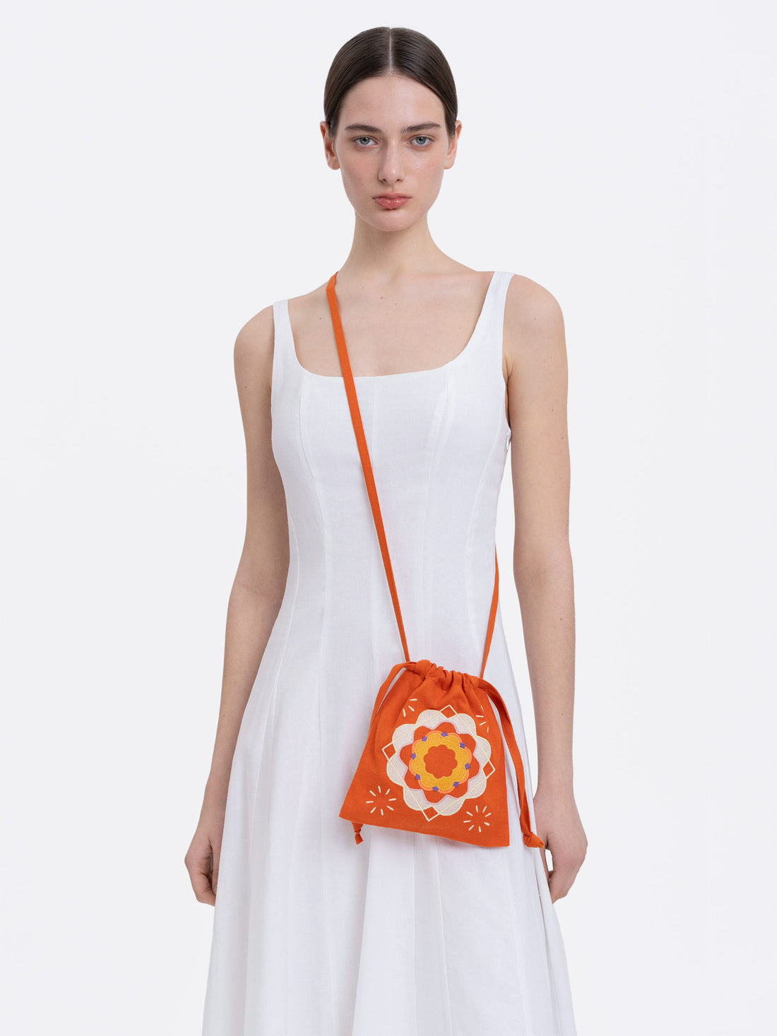 Peliustka Drawstring Bag in orange