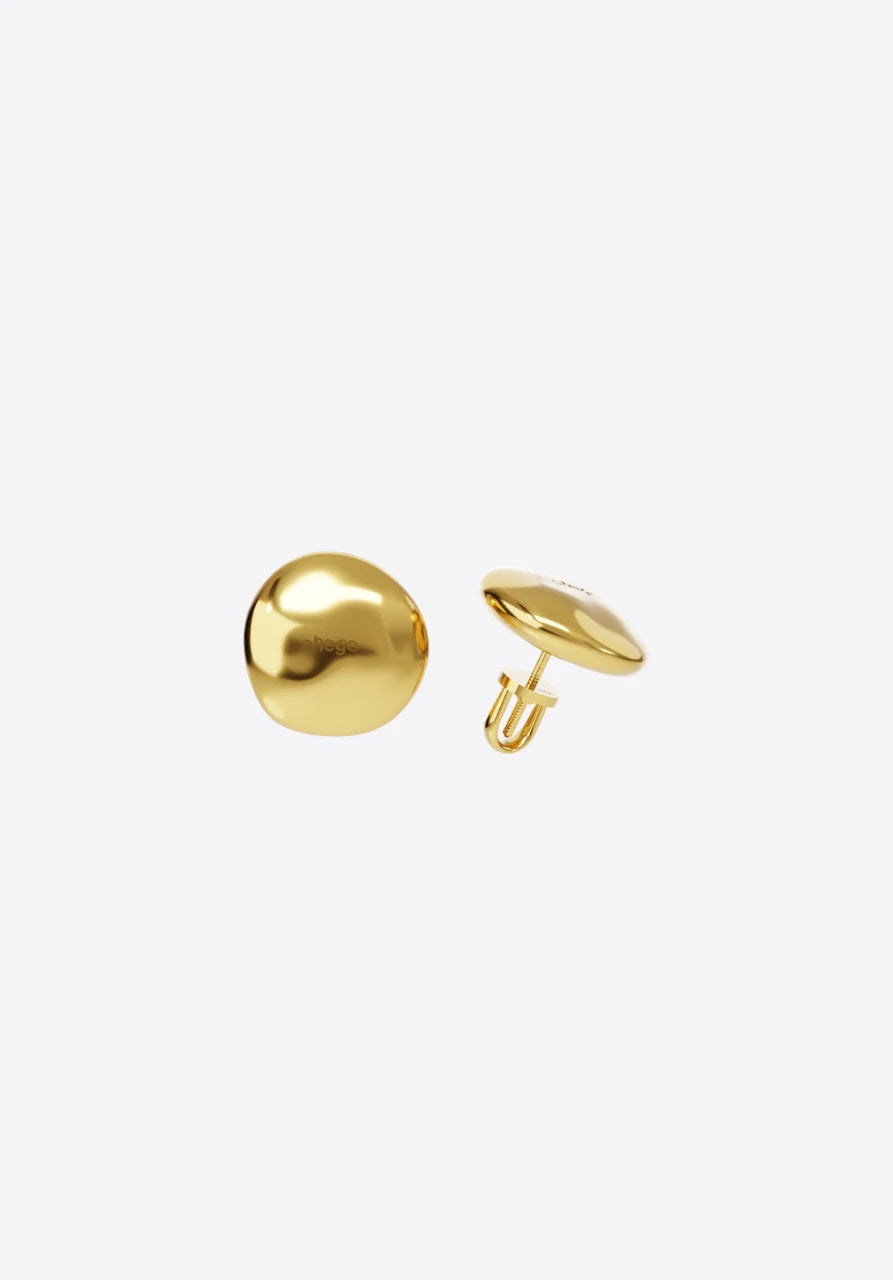 Geoid Earrings in gold