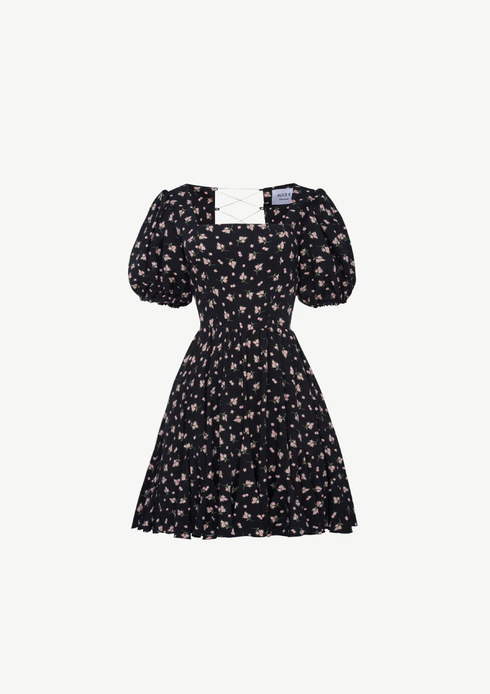 Roman holiday dress in floral print
