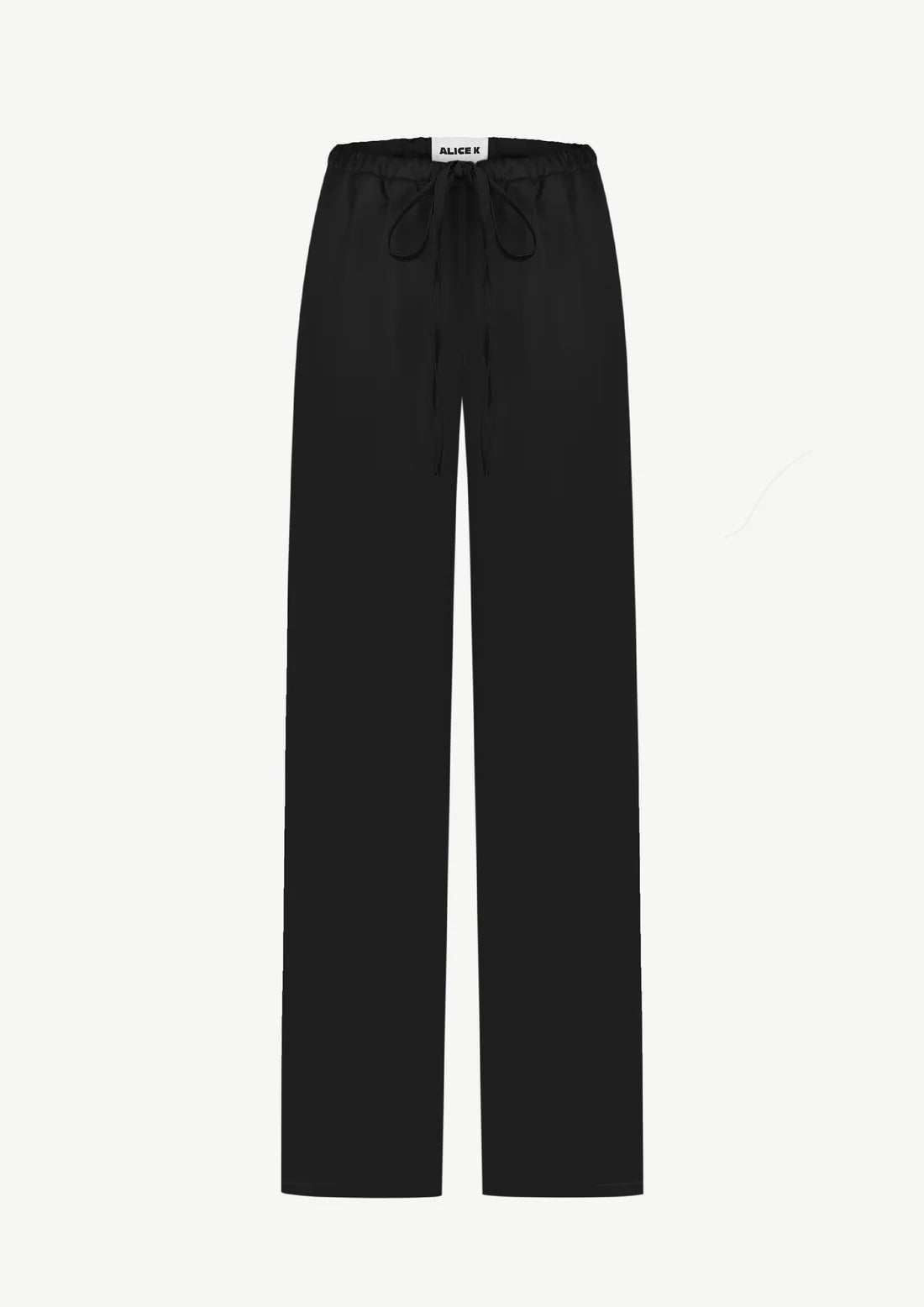 Satin Trousers In Black