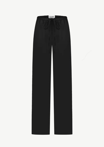 Satin Trousers In Black