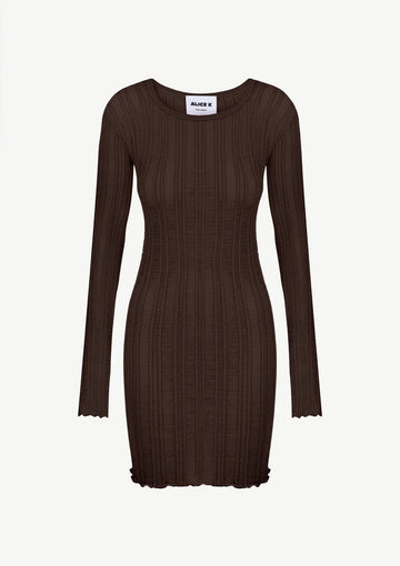 Knitted Dress in brown