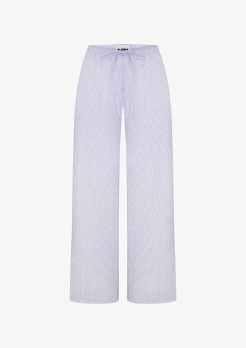 Blue Striped Trousers