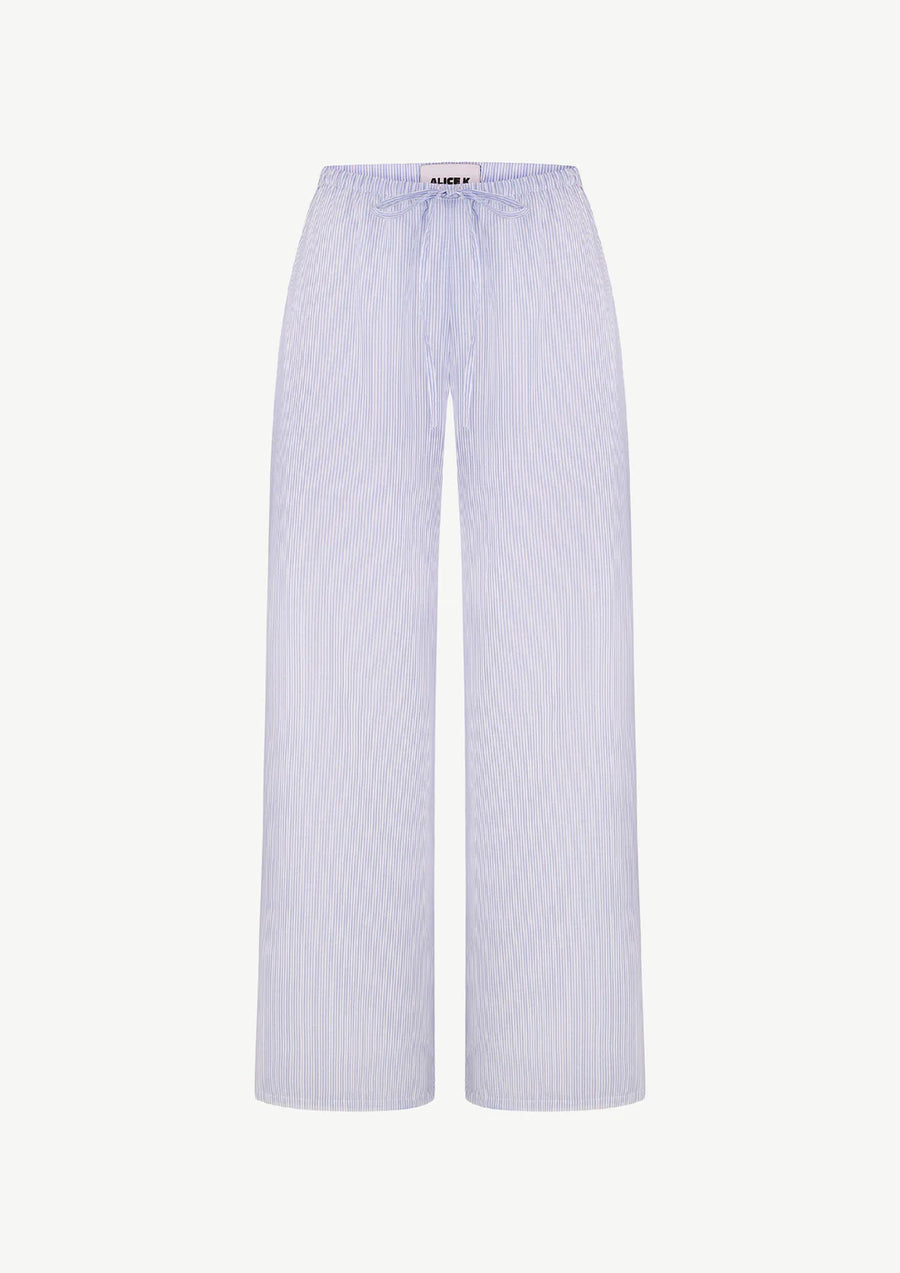 Blue Striped Trousers