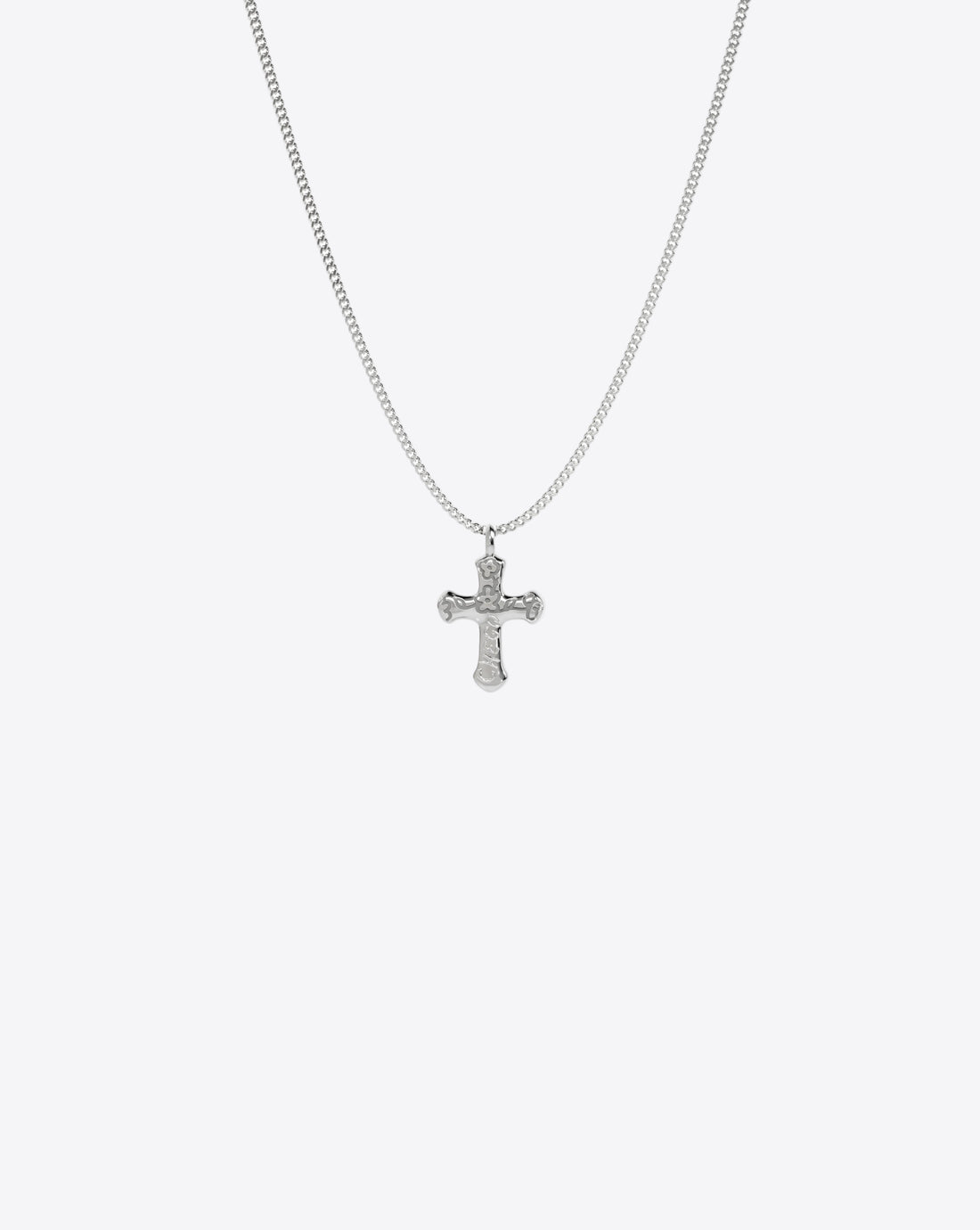 Mini Cross Pendant in silver