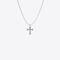 Mini Cross Pendant in silver