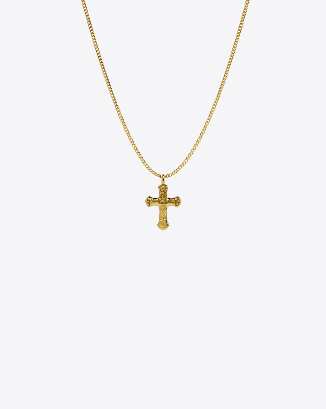 Mini Cross Pendant in gold