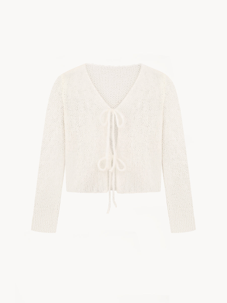 Cloud Cardigan in white