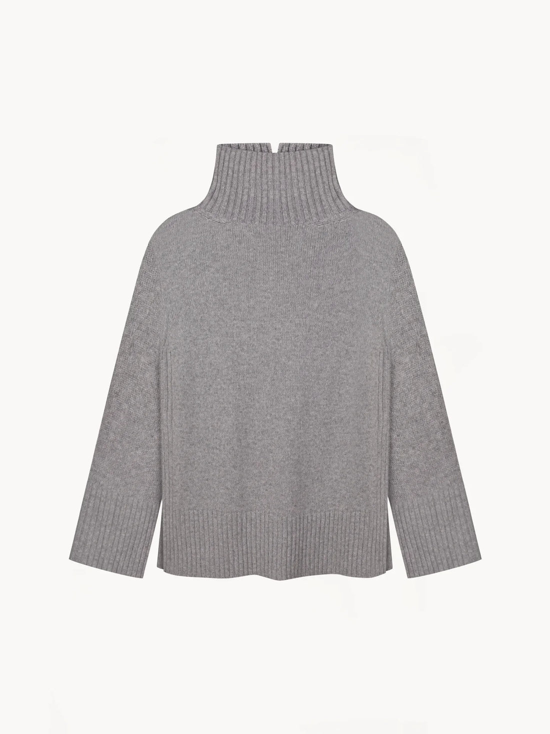 Basic Cashmere Sweater in grey