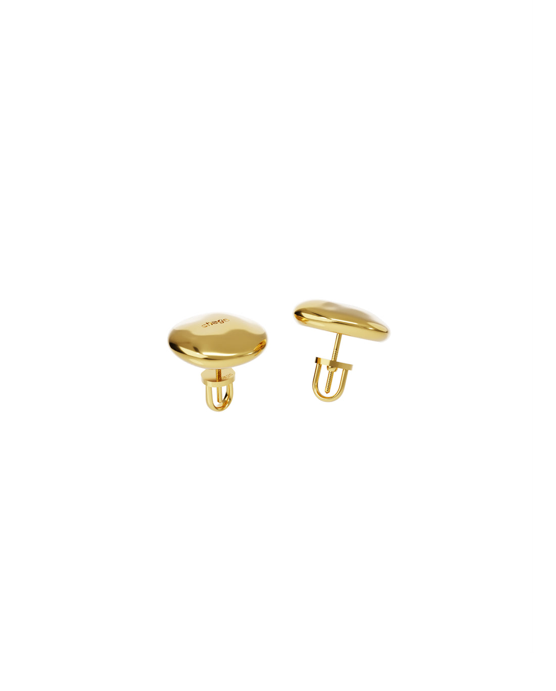 Geoid Earrings in gold