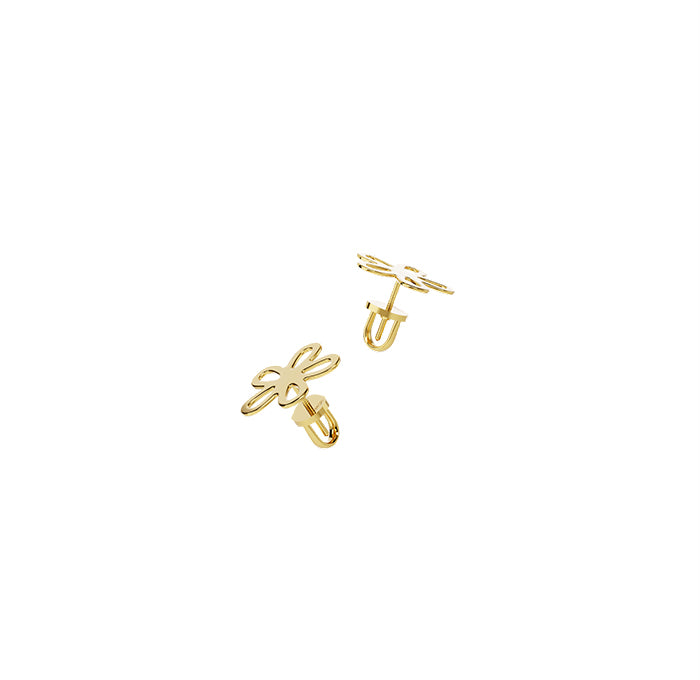 Earrings Flowers in gold