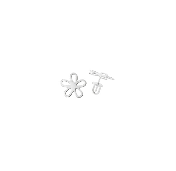 Flower Earrings in silver