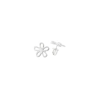 Flower Earrings in silver