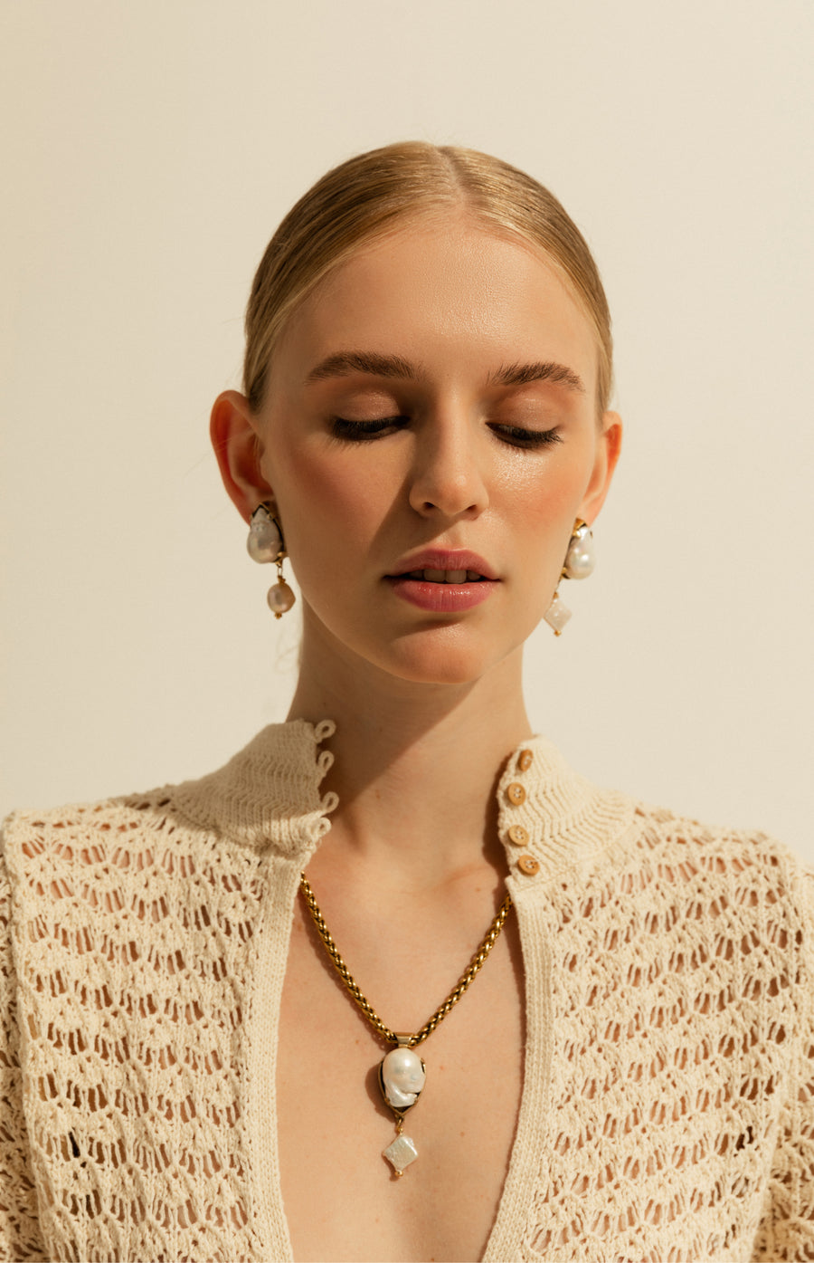 Odesa Clip Earrings in Gold