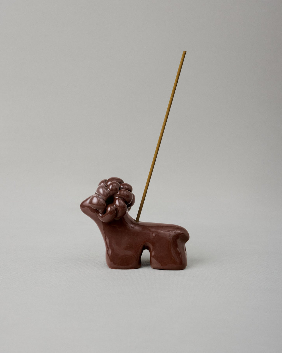 Ram Terracota Dark Chocolate Incense Holder