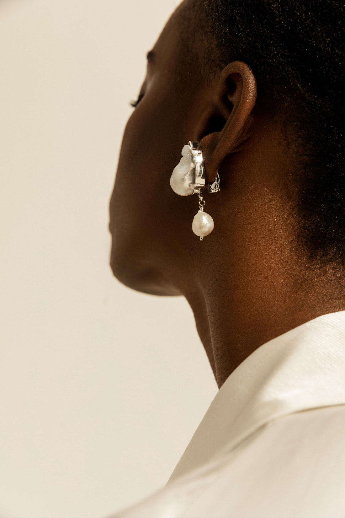 Odesa Clip Earrings in silver